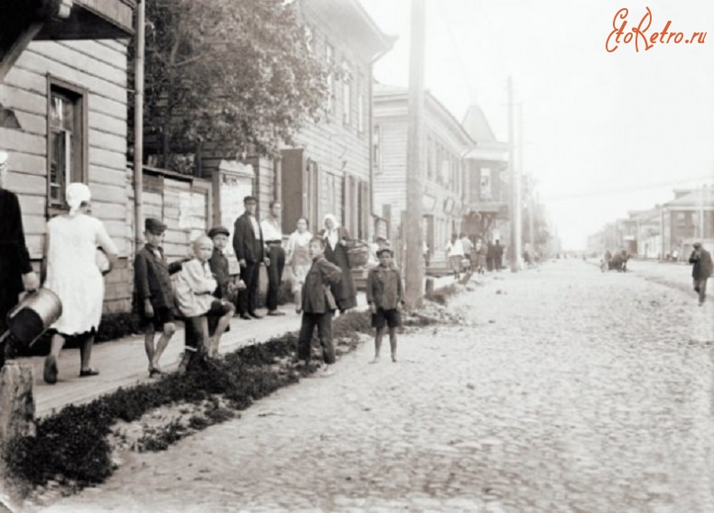 Архангельск - Таким выглядел город в начале 20 века.