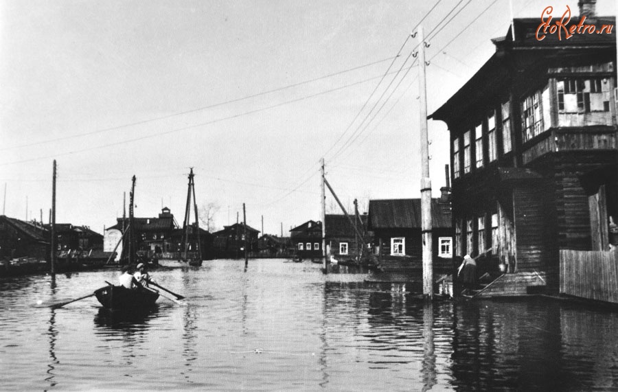 Архангельск - Наводнения в Соломбале (1957 и 1966 гг.)