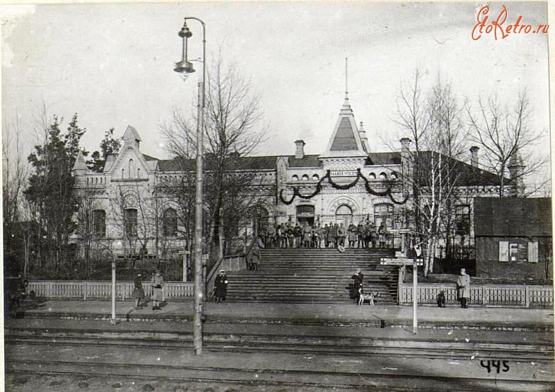 Маневичи - Железнодорожный вокзал станции Маневичи во время Первой мировой войны