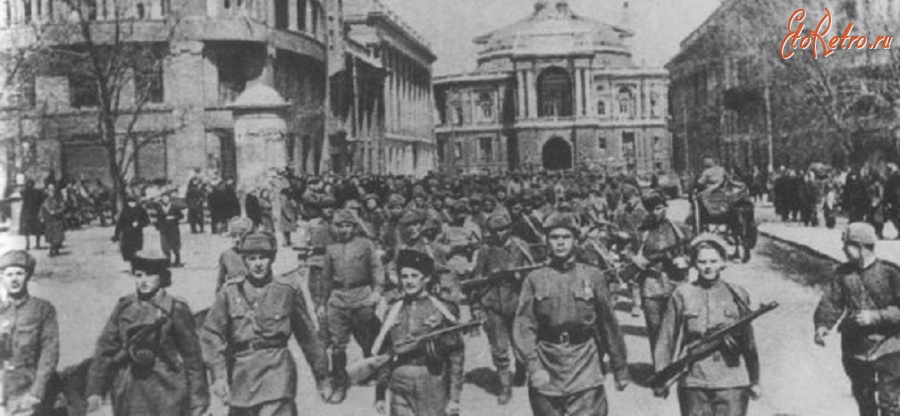 Одесса - День освобождения города. Одесса, 10 апреля 1944 г.