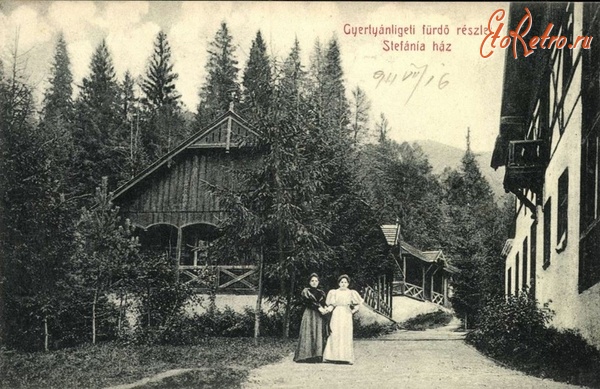 Кобылецкая Поляна - с .Кобилецька Поляна (Рахівський р-н). Купальні  та будинок Штефанії в 1911 році.