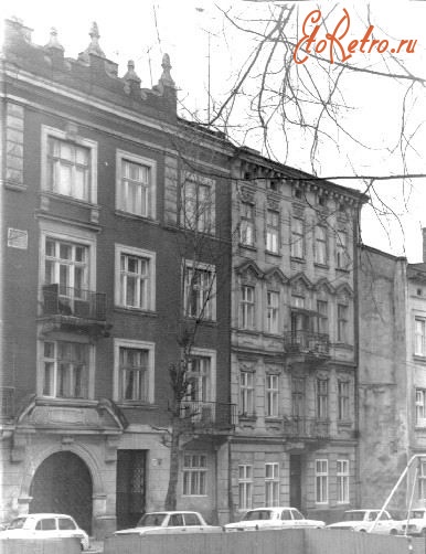 Львов - Фасады домов №№27 и 29 на ул. И. Фёдорова (Жидовская до 1871 г. , затем      Бляхарская).
