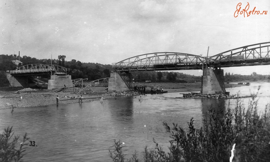 Снятын - Снятын Разрушенный мост через Прут
