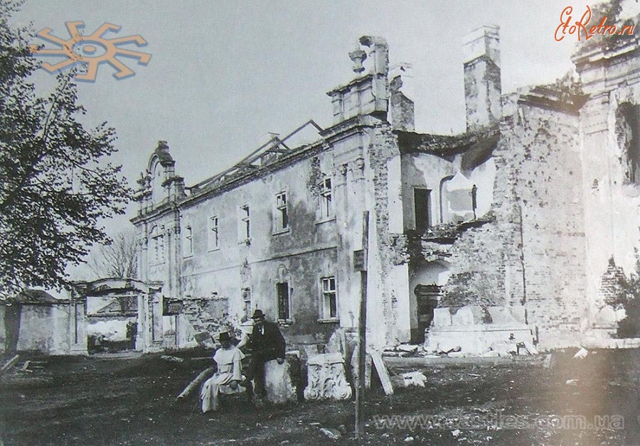 Богородчаны - Богородчани.  Домініканський монастир  після зруйнувань в  1916 році.