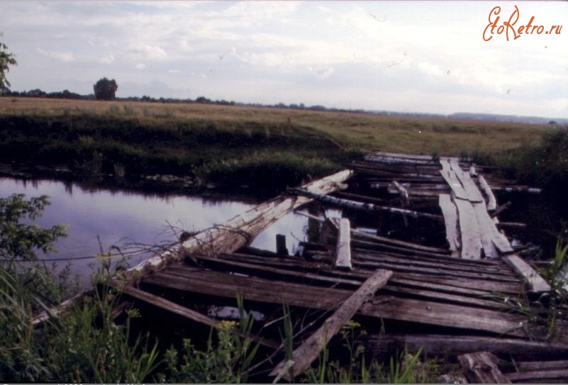 Брянская область - Невдольск. Мост через Сев со стороны леса