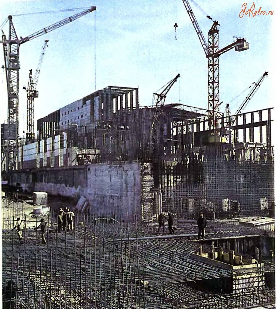 Чернобыль - Строительство Чернобыльской атомной электростанции. 1974 год