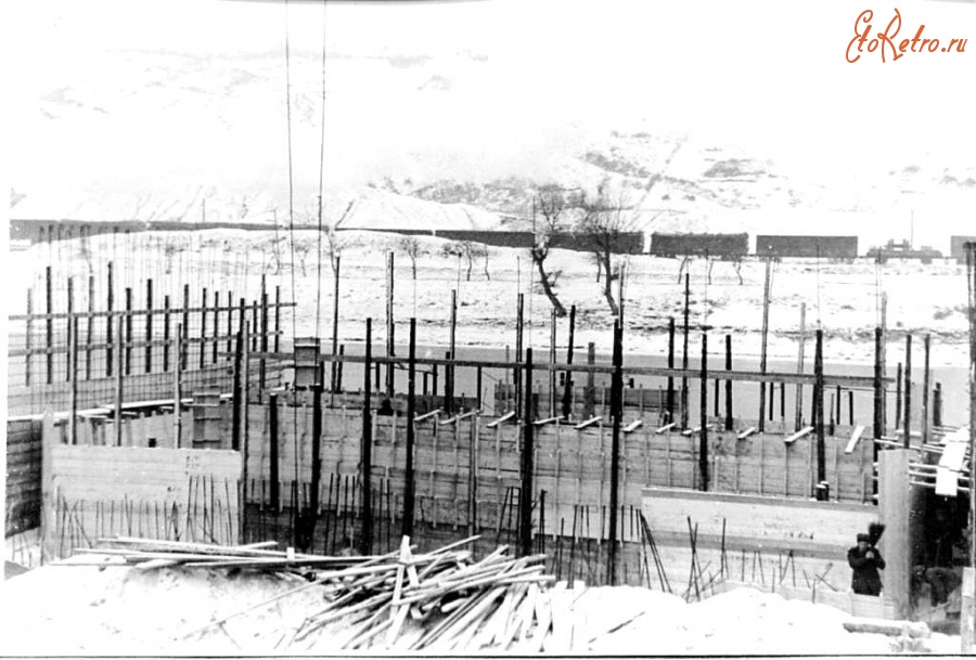 Северодонецк - 1952 г.Строительство насосной станции на реке С.Донец.е