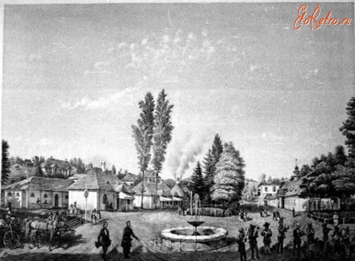Трускавец - Трускавець. Центр курорту, А. Тітц, 1854 р.