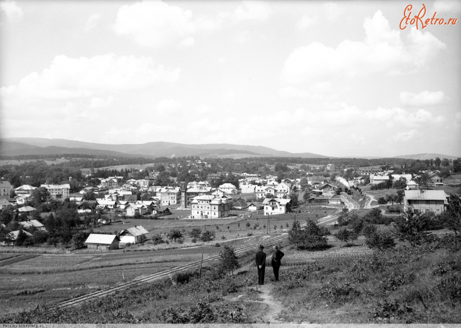Трускавец - Панорама  Трускавця з Яцкової гори.
