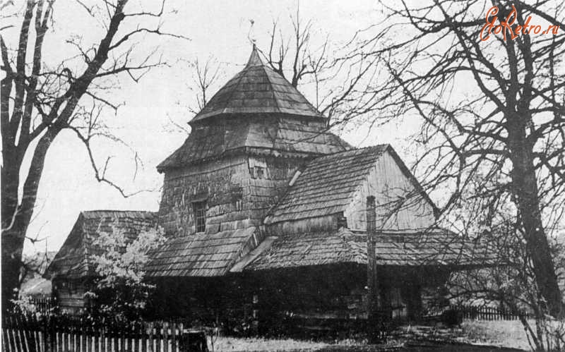 Яворов - с.Вороблячин (Яворівський р-н). Преображена церква. Згоріла в 1980-х роках.