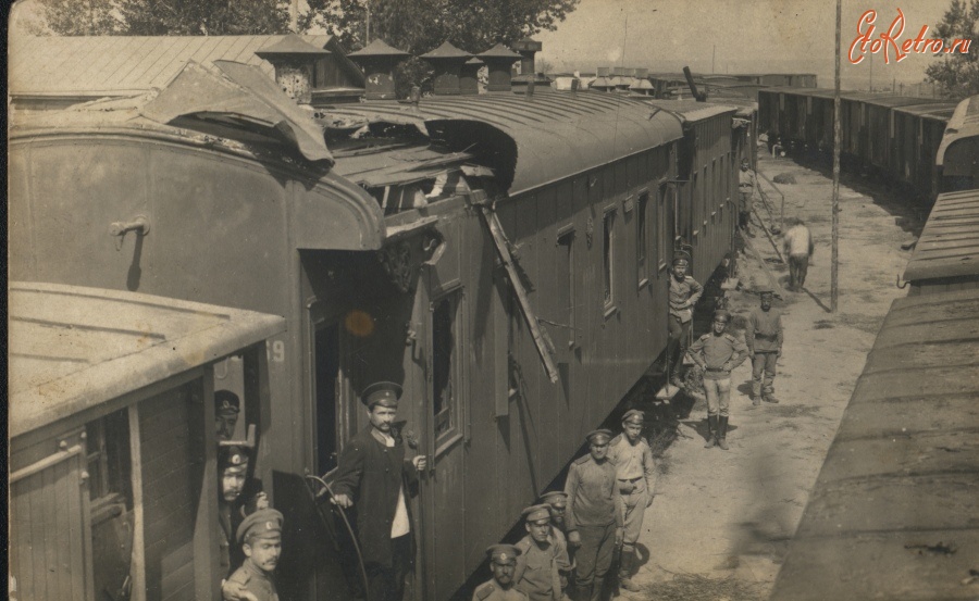 Сарны. . Поезд.1916 г. - Украина Ровенская область Сарны - Э…