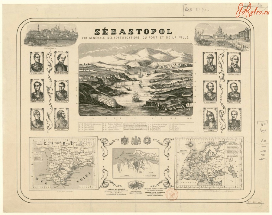 Севастополь - Общий вид укреплений Севастополя и порта