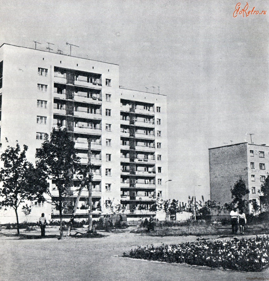 Пинск - 1975. Пинск — новостройки.