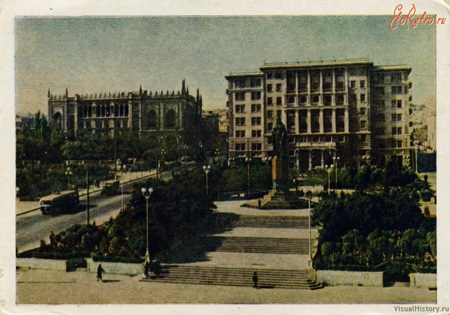 Баку - 1954. Баку. Площадь Низами