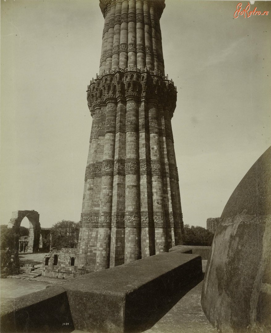 Индия - Кутаб Минар, Дели. 1900