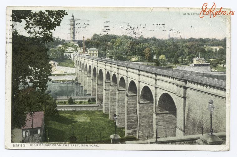 Штат Нью-Йорк - Штат Нью-Йорк. Мосты. Высокий мост, 1900