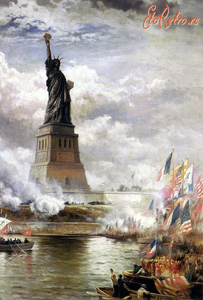 Нью-Йорк - Открытие статуи Свободы.