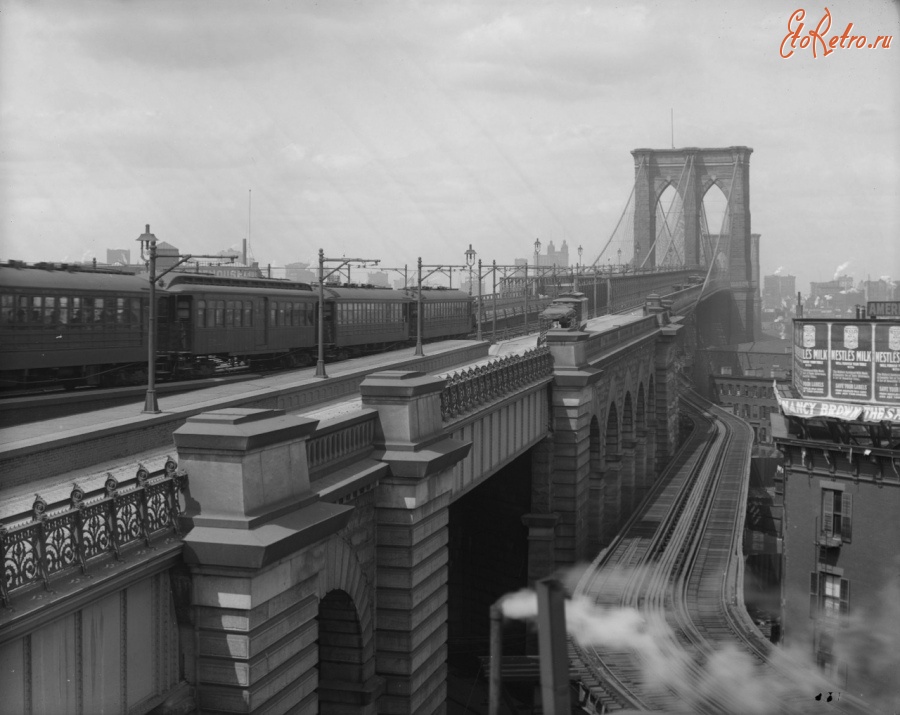Нью-Йорк - Brooklyn Bridge США , Нью-Йорк (штат) , Нью-Йорк , Бруклин