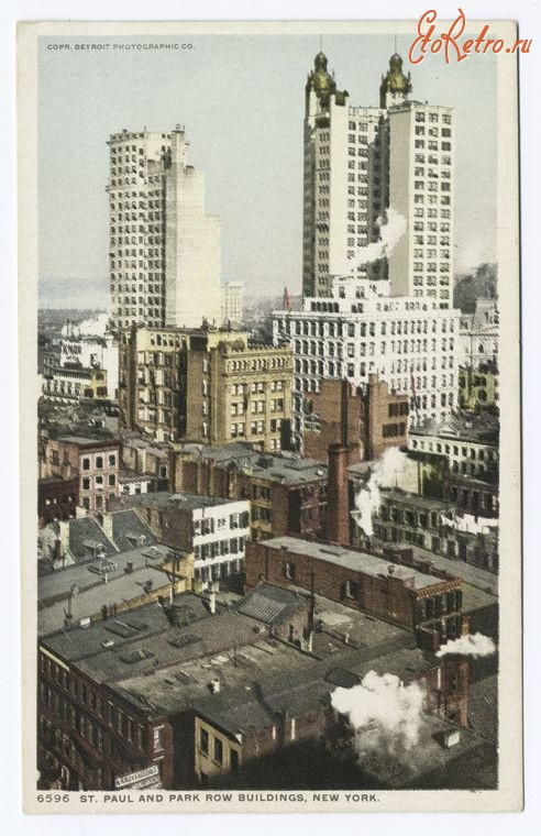Нью-Йорк - Нью-Йорк. Улицы. Парк Роу, 1902