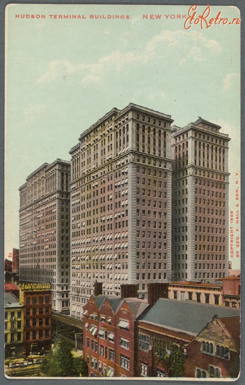 Нью-Йорк - Нью-Йорк. Башни. Хадсон Терминал, 1909