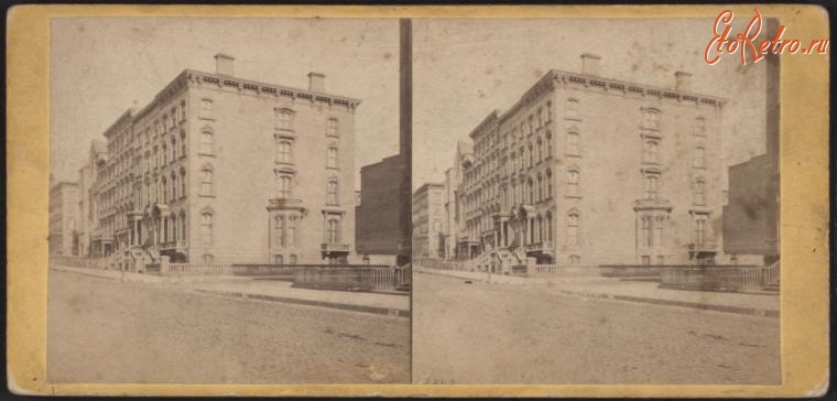 Нью-Йорк - Манхэттен. Пятая Авеню и 37-я улица, 1890