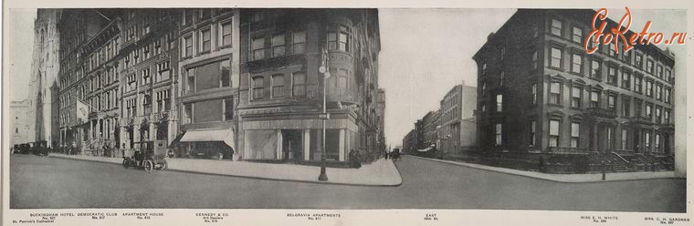 Нью-Йорк - Манхэттен. Пятая авеню и Восточная 49-я ул., 1911