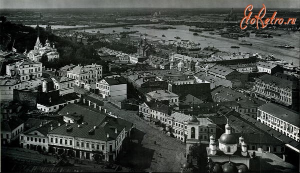 Нижний Новгород - Вид на Нижний базар и реку Оку