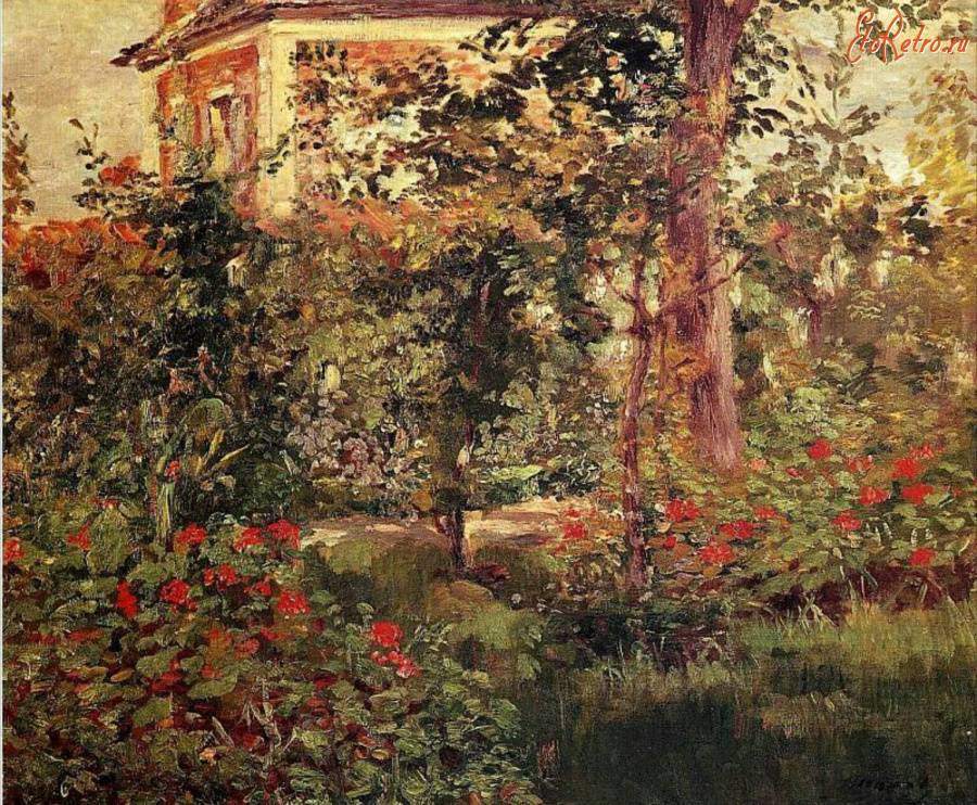 Франция - Уголок сада в Бельвю. 1880