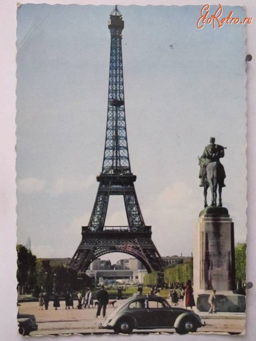 Париж - Эйфелева башня -памятник маршалу Фошу -