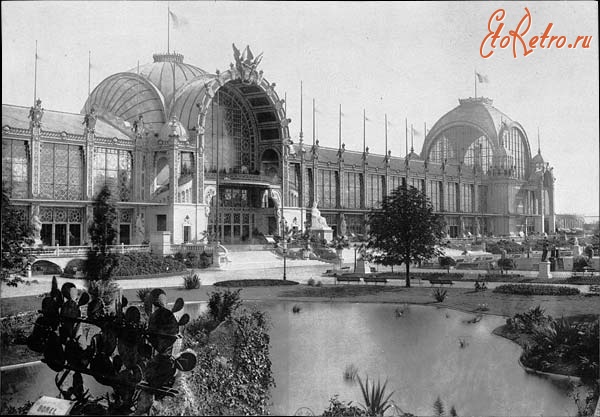 Париж - «Экспо 1878 / Премьер-№ 2 / дворец Марсово поле, главный фасад