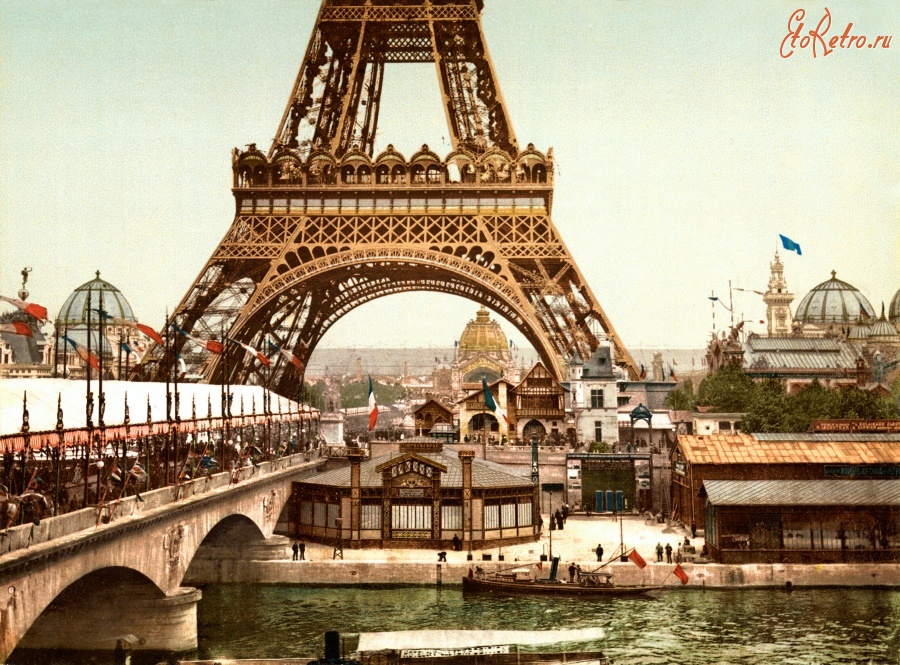 Париж - Tour Eiffel. Exposition Universelle.