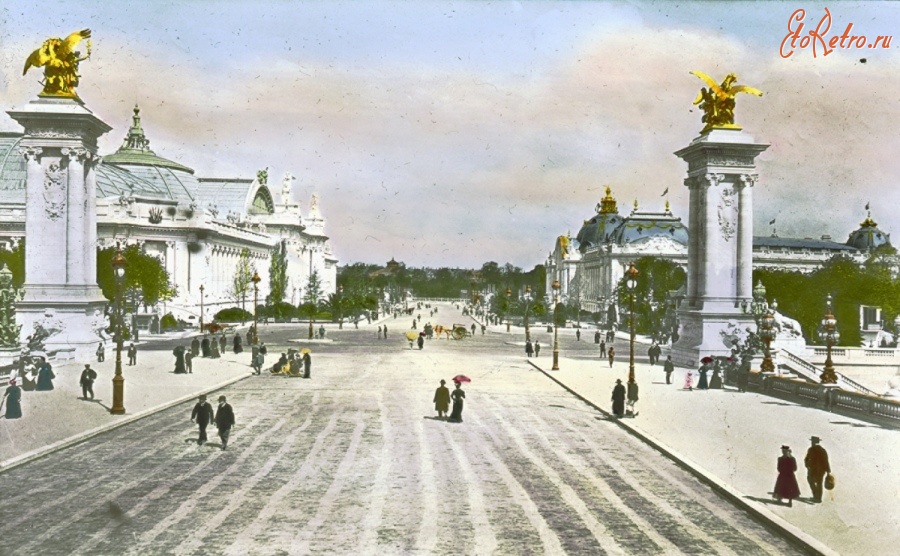Париж - Paris Exposition: Pont Alexandre III Франция,  Иль-де-Франс,  Париж