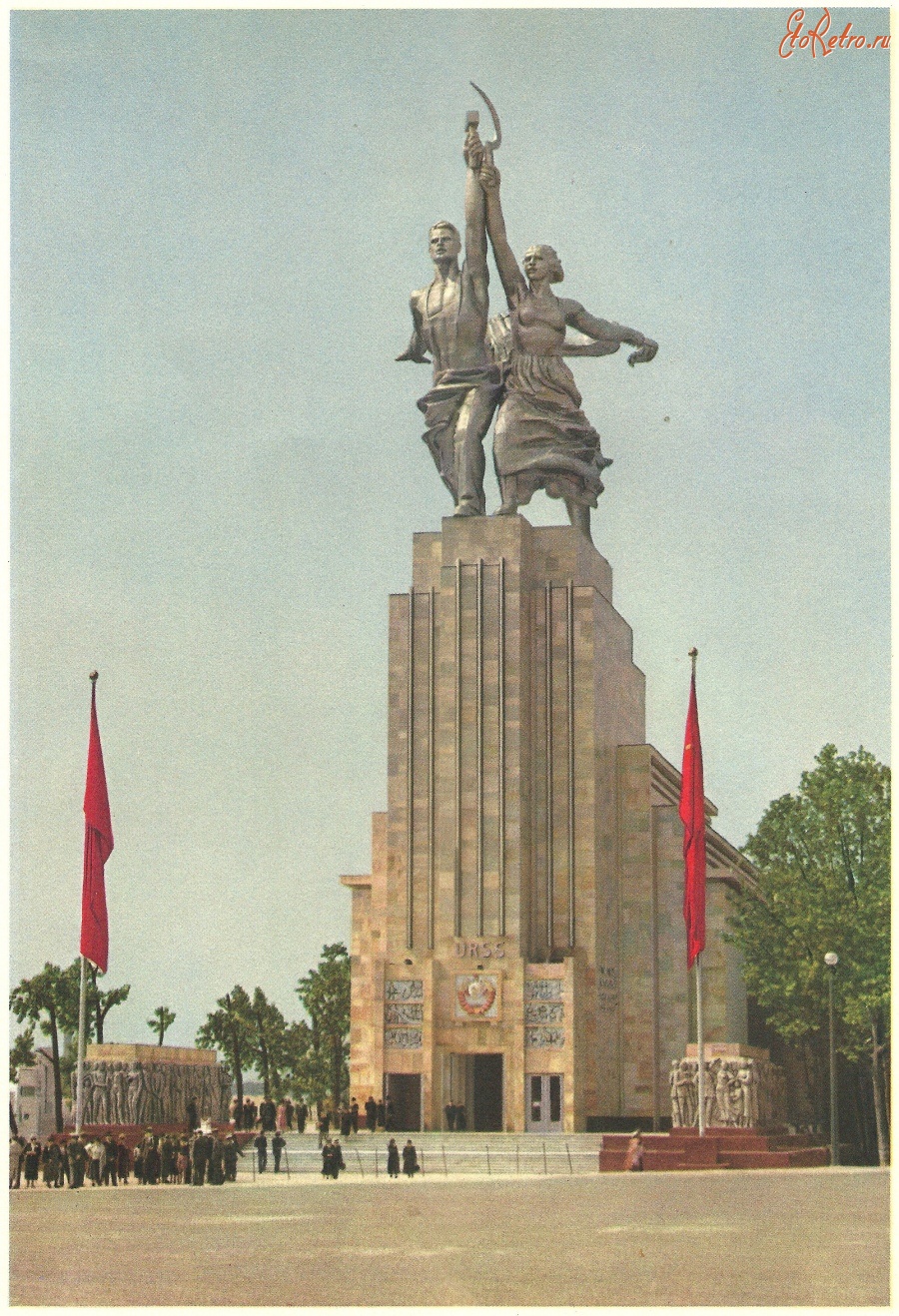 Париж - Paris-expo-1937-pavillon de l'URSS-13 Франция,  Иль-де-Франс,  Париж
