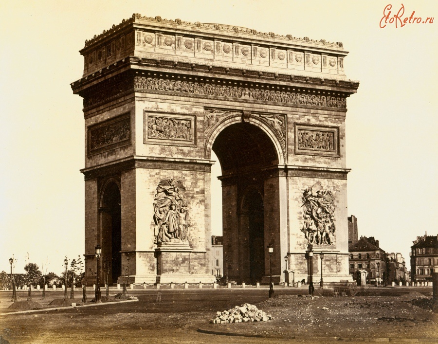 Париж - Arc de triomphe de l'Etoile. Франция , Метрополия Франция , Иль-де-Франс , Париж