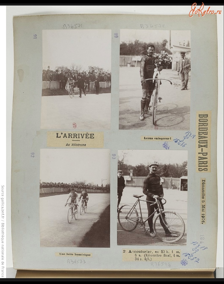 Париж - Велогонка Бордо- Париж, 1901