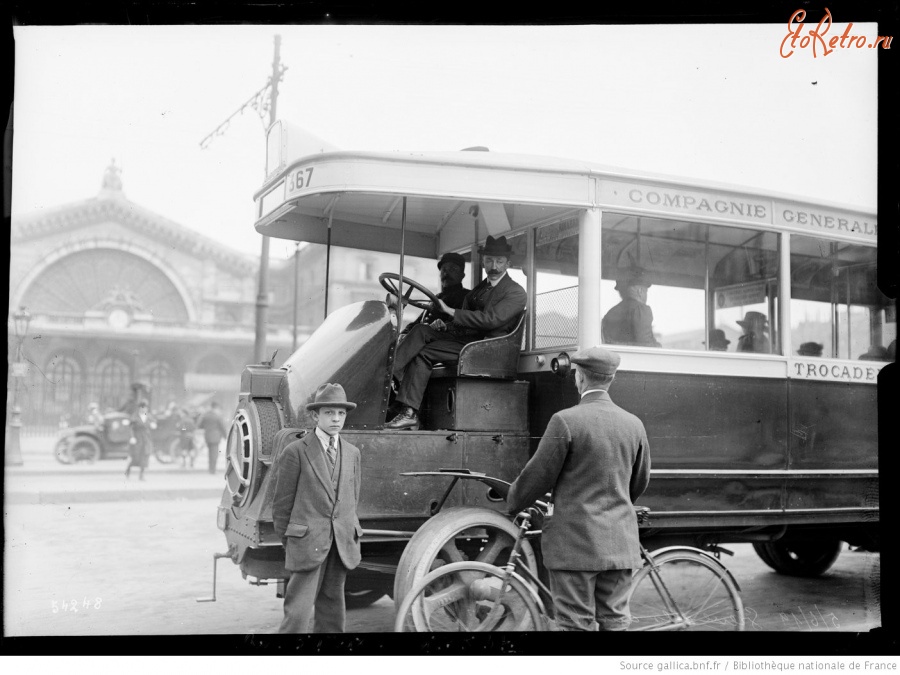 Париж - Забастовка водителей автобусов, 1919