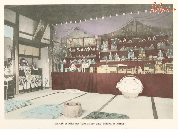 Токио - Выставка игрушек на фестивале девочек в марте, 1910-1919