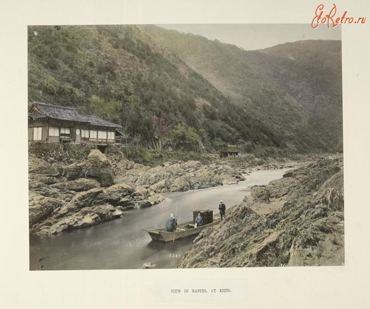 Киото - Каменные пороги на реке в Киото, 1880-1890