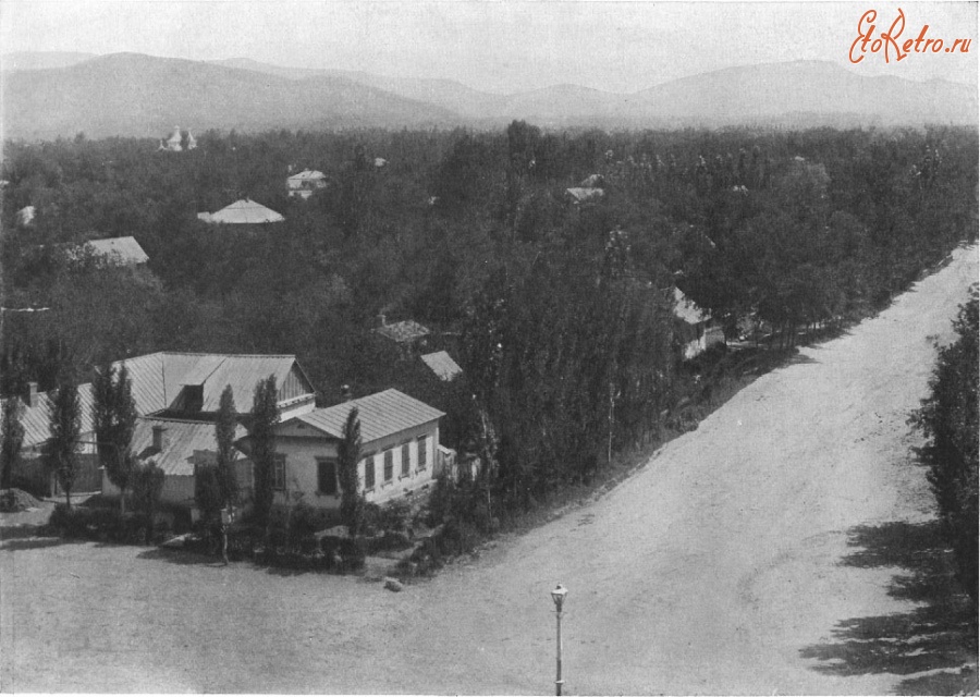Алма-Ата - Вид на Большую Алматинскую станицу. ~1895-1900-е гг.