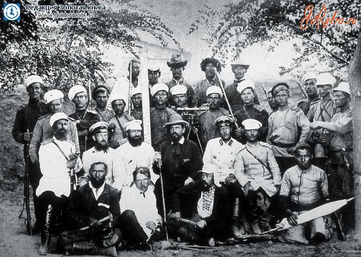 Алма-Ата - Участники экспедиции И.В. Мушкетова  в городе Верный, 1887