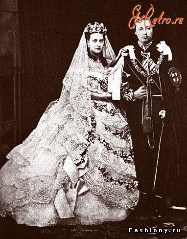 Ретро мода - Свадебные  платья 1840-1870 годов