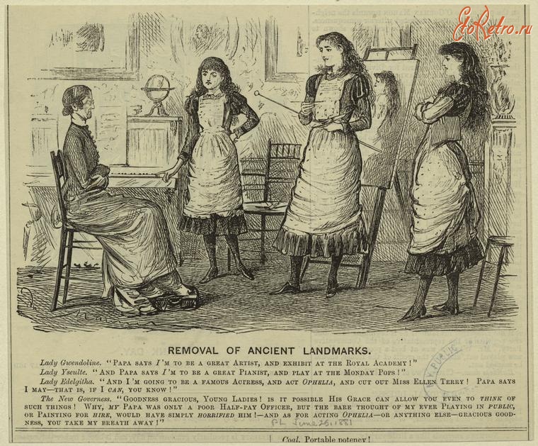 Ретро мода - Детский костюм. Англия, 1880-1889. Одежда для девушек, 1881