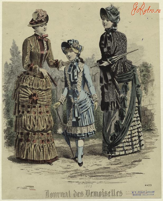 Ретро мода - Детский костюм . Франция, 1880-1889. Парижская мода, 1883