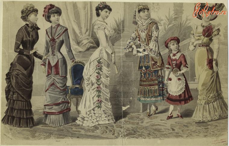 Ретро мода - Детский костюм . Франция, 1880-1889. Парижская мода