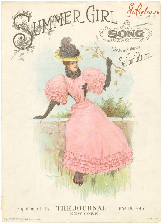 Ретро мода - Детский костюм. США, 1890-1899. Летняя мода, 1896