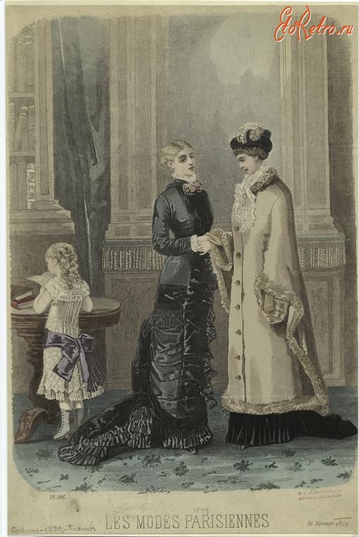 Ретро мода - Детский костюм. Франция, 1870-1879. Одежда для посещений, 1879
