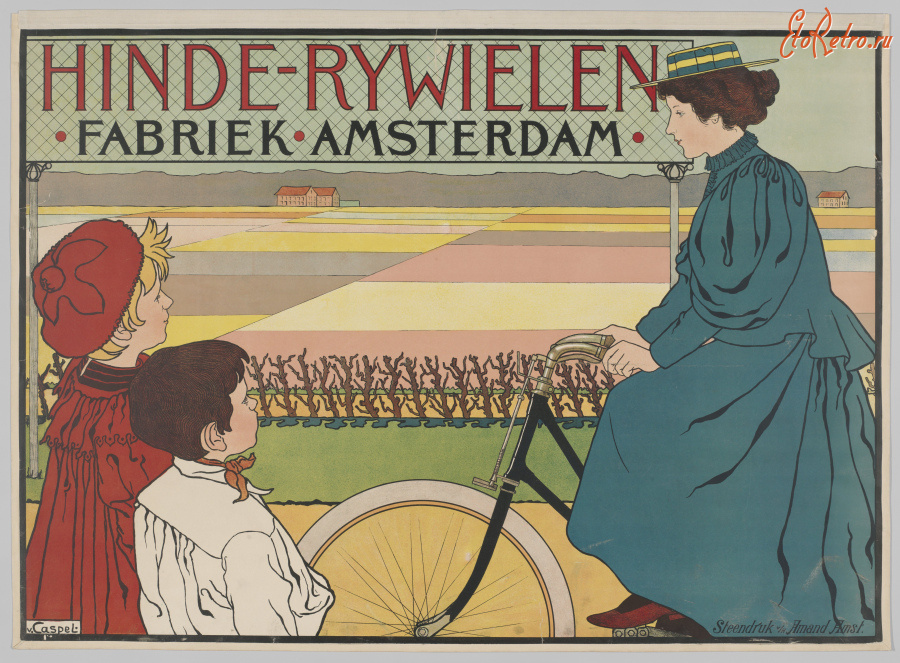 Плакаты - Велосипедная фабрика в Амстердаме