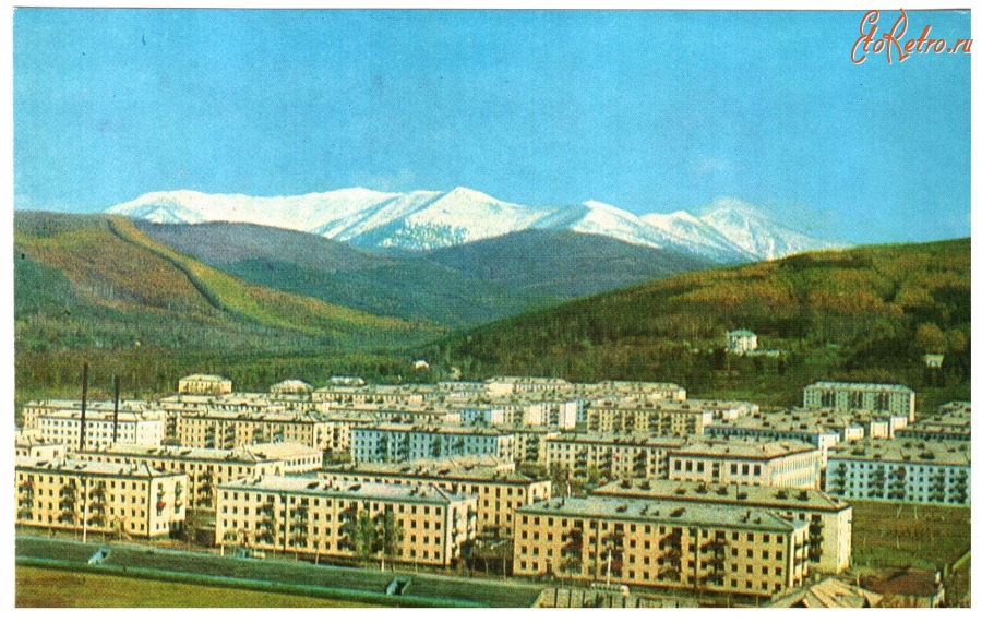 Ретро открытки - Южно-Сахалинск. Новый жилой микрорайон