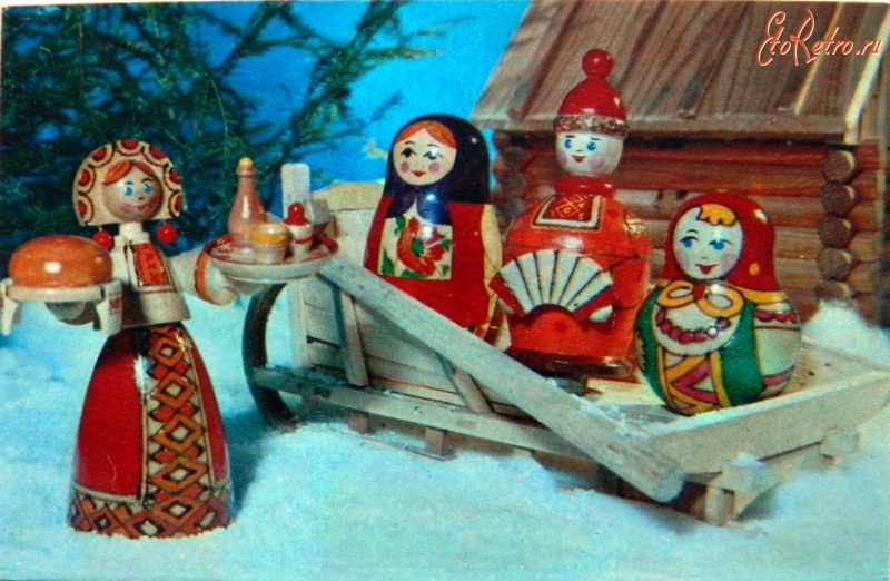 Ретро открытки - Русский сувенир