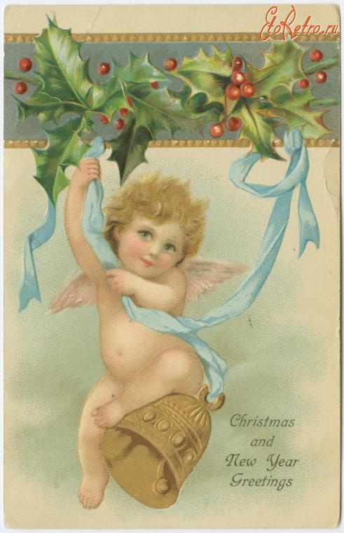 Ретро открытки - Рождественные и новогодние поздравления